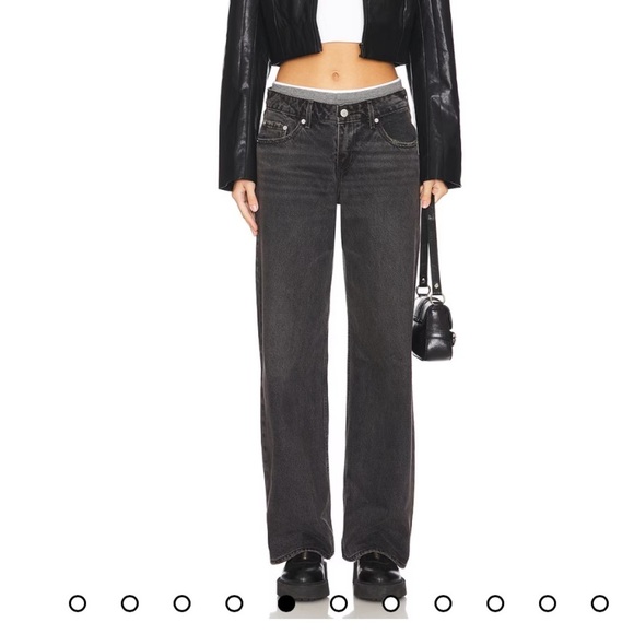 Levi's Premium LOW LOOSE JEANS black wide leg 33 - Picture 13 of 13